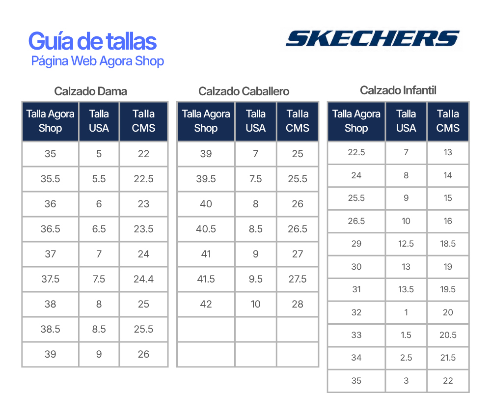 Guía de tallas